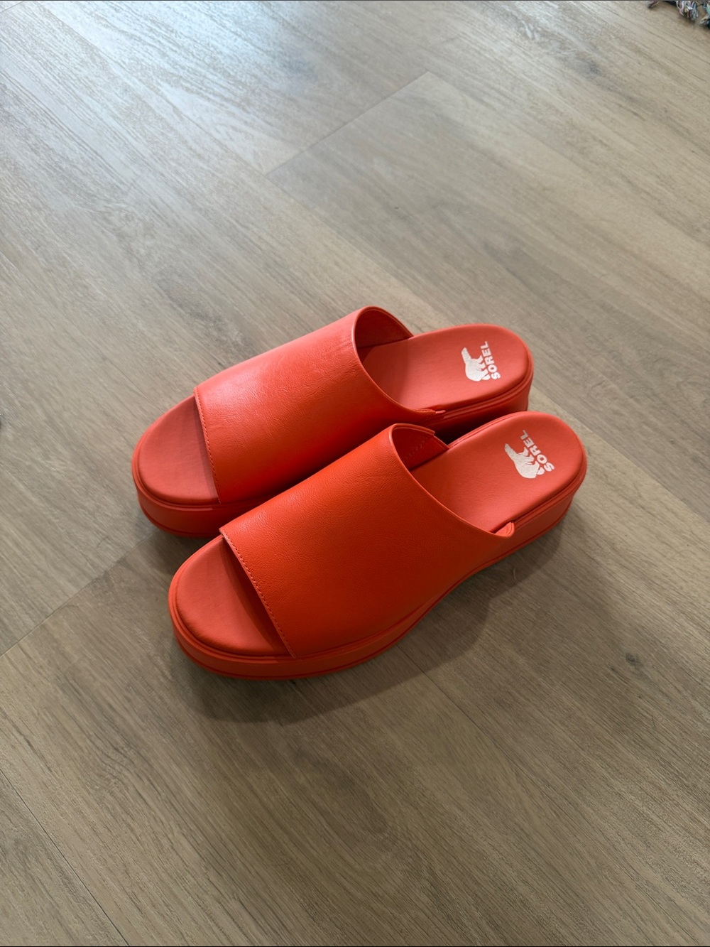 Sorel Women's Bright Orange Slide Mules